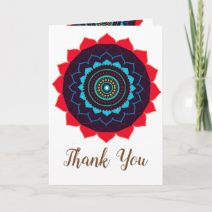 Mandala Art  Thank You Wedding Card