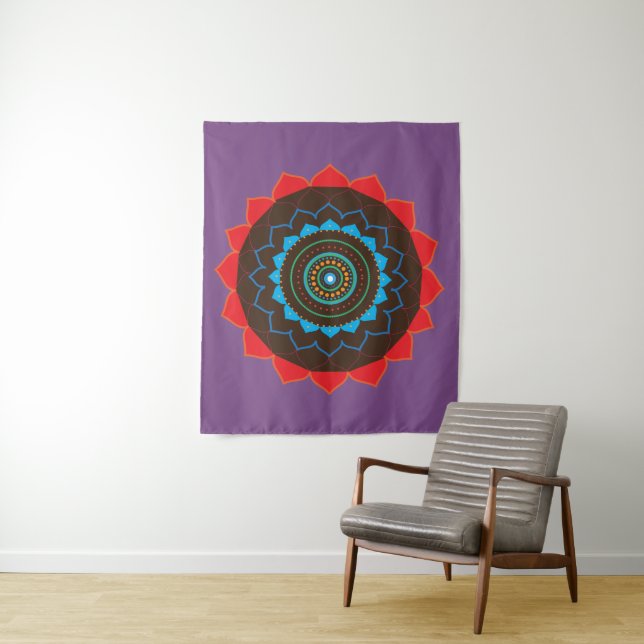 Mandala Art  Wall Tapestry (In Situ)
