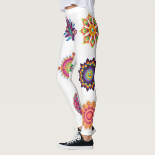 Mandala background leggings