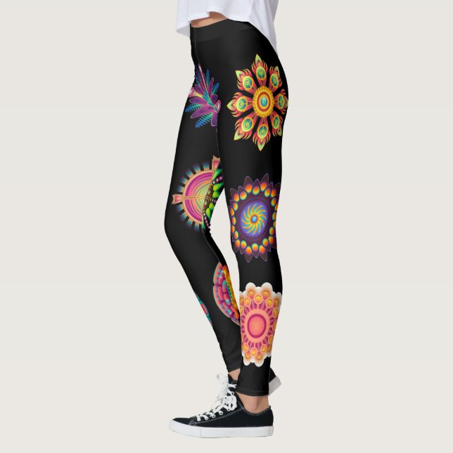 Mandala background leggings (Left)