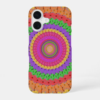 Mandala Ball yellow crochet style -  iPhone 16 Case