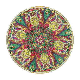 Mandala Bandanna: Vintage Seamless Design. Cutting Board