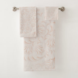 Mandala Baroque Flower Pattern Design Bath Towel Set