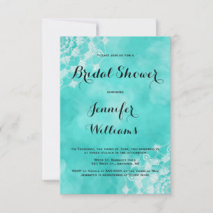 Mandala beach bridal shower invitations