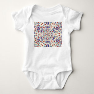 Mandala Beauty: Colourful Cultural Mosaic Baby Bodysuit