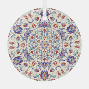Mandala Beauty: Colourful Cultural Mosaic Glass Tree Decoration