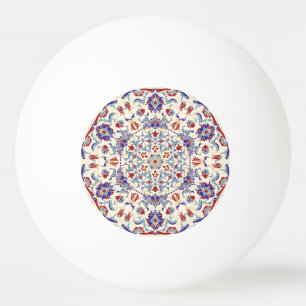Mandala Beauty: Colourful Cultural Mosaic Ping Pong Ball