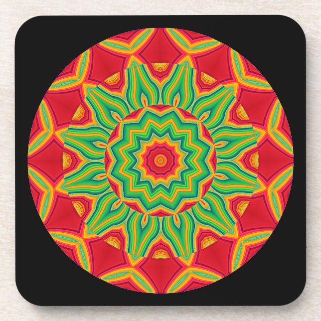 Mandala Beverage Coaster (Front)