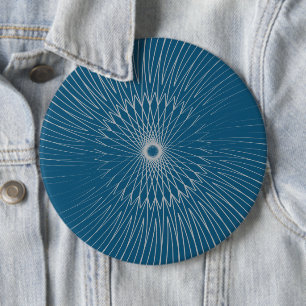 Mandala, Bicycle Wires 11 6 Cm Round Badge