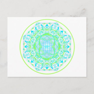 Mandala_bleu_vert Postcard