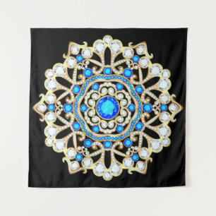 Mandala brooch jewellery, design element. Tribal e Tapestry