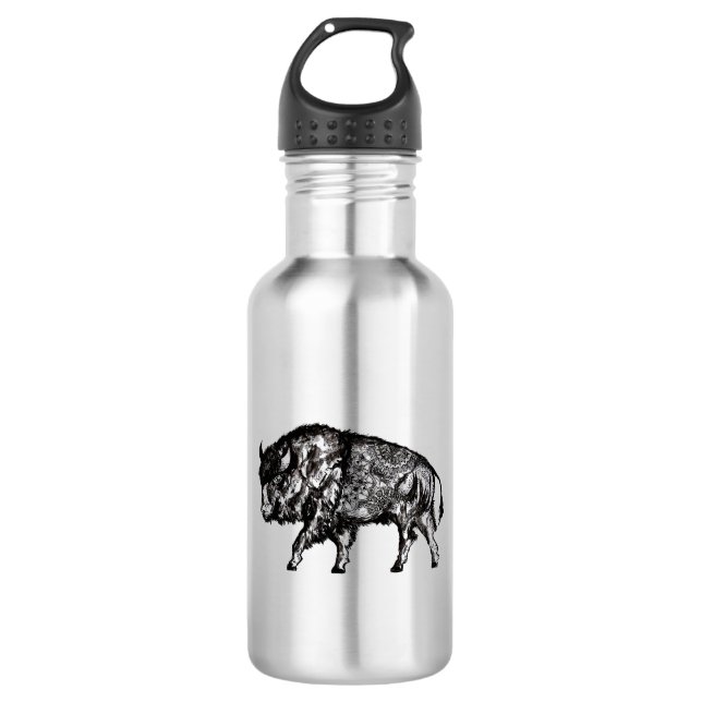 Mandala Buffalo Bull 532 Ml Water Bottle (Front)