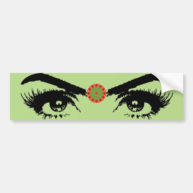 Mandala Bumper Sticker (Front)