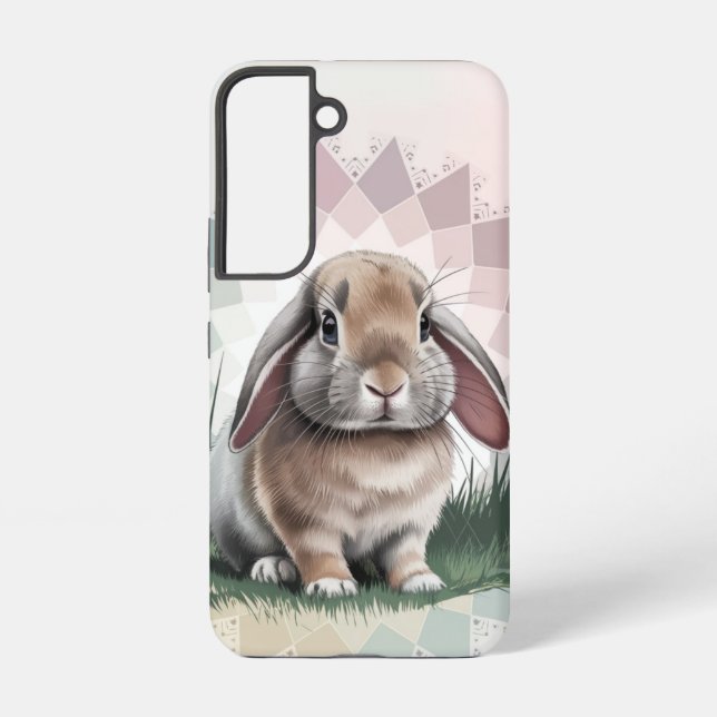 Mandala Bunny Sweet Garden Portrait Samsung Galaxy S22 Case (Back)