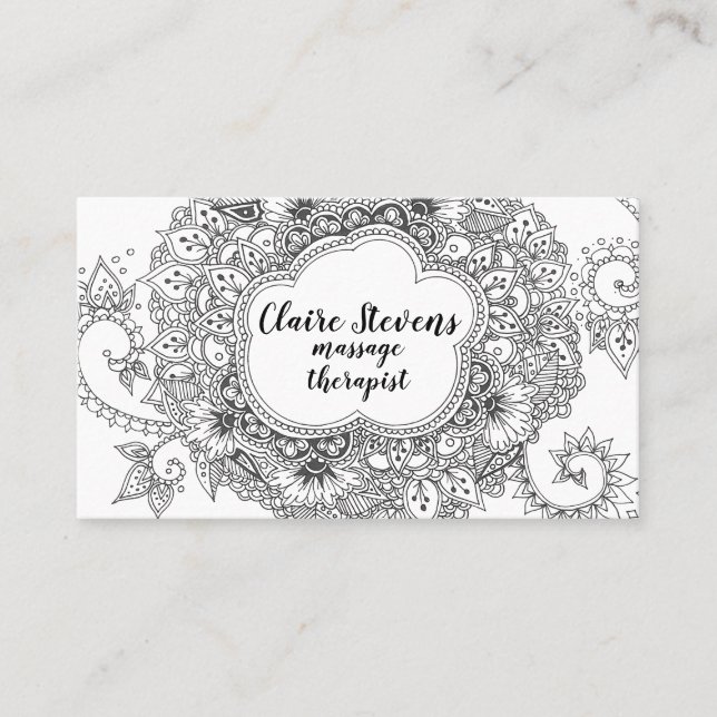 Mandala Business Card (Front)