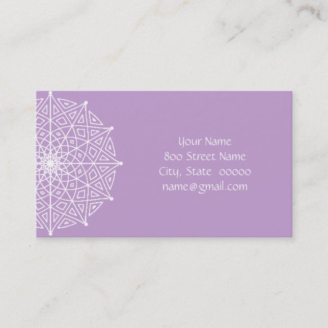 Mandala Business Cards (Front)