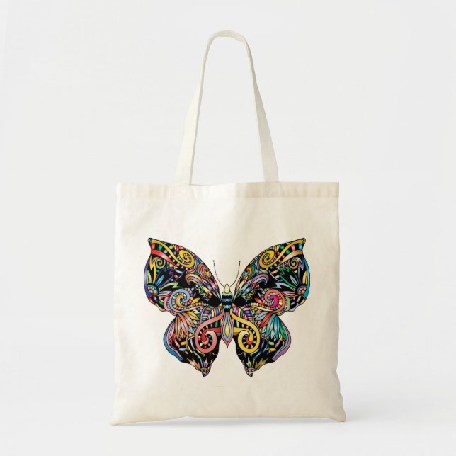Mandala Butterfly Art Tote Bag (Front)