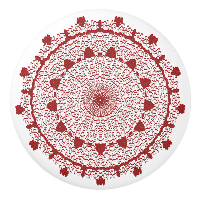 Mandala Cabinet & Drawer Knobs | Handcrafted Art H (Front)