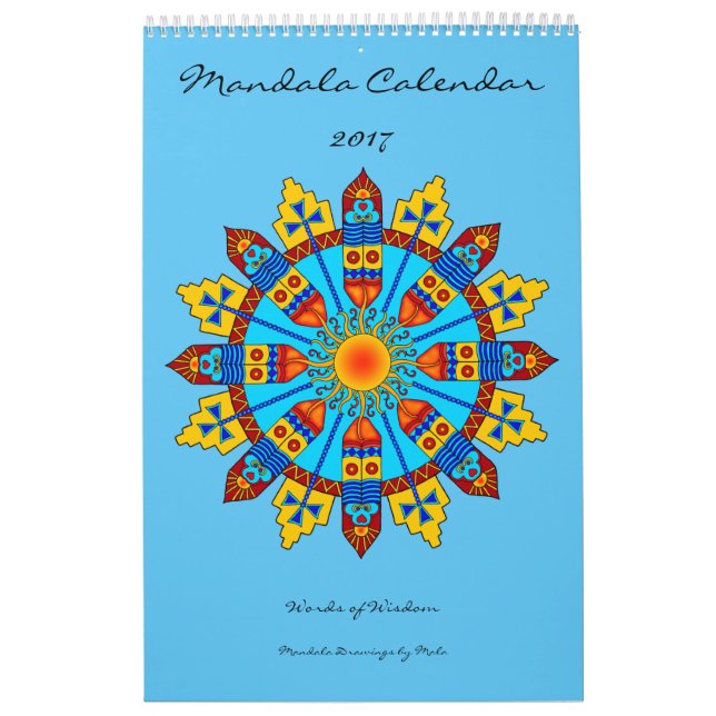 Mandala Calendar 2017 Words of Wisdom (Cover)