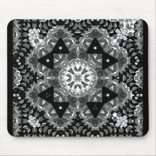 mandala calmin colouring page mouse mat