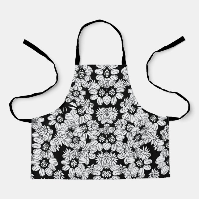 mandala-calming-colouring-page apron (Front)