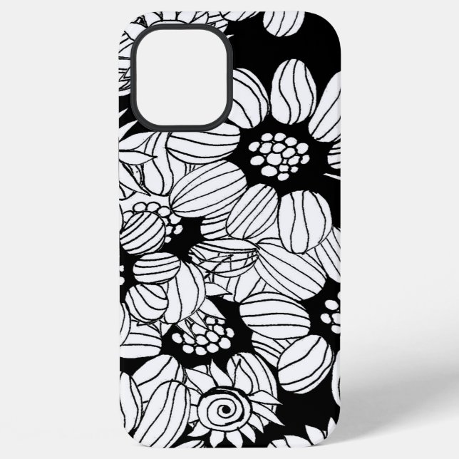 mandala calming colouring page iPhone case (Back)
