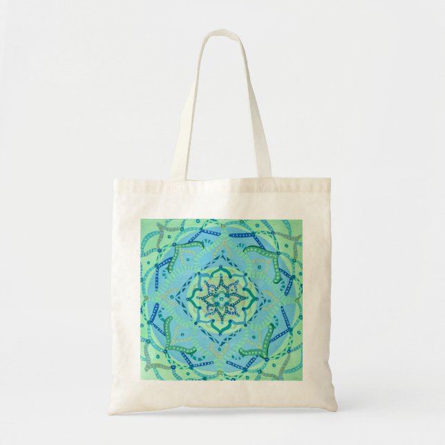 Mandala Canvas Tote Bag (Front)