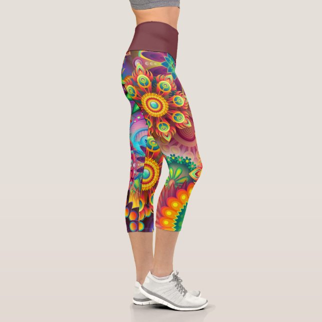 Mandala  capri leggings (Right)