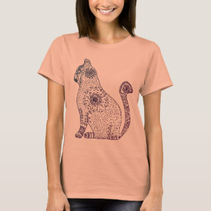 Mandala Cat 3/4 Sleeve Raglan T-Shirt