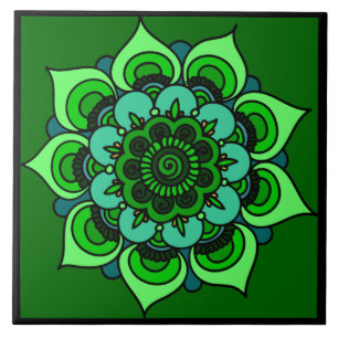 Mandala Ceramic Tile