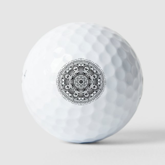Mandala Circle Golf Balls (Front)