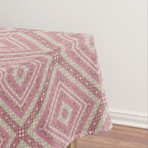 Mandala circle round ornamental pastel purple colo tablecloth