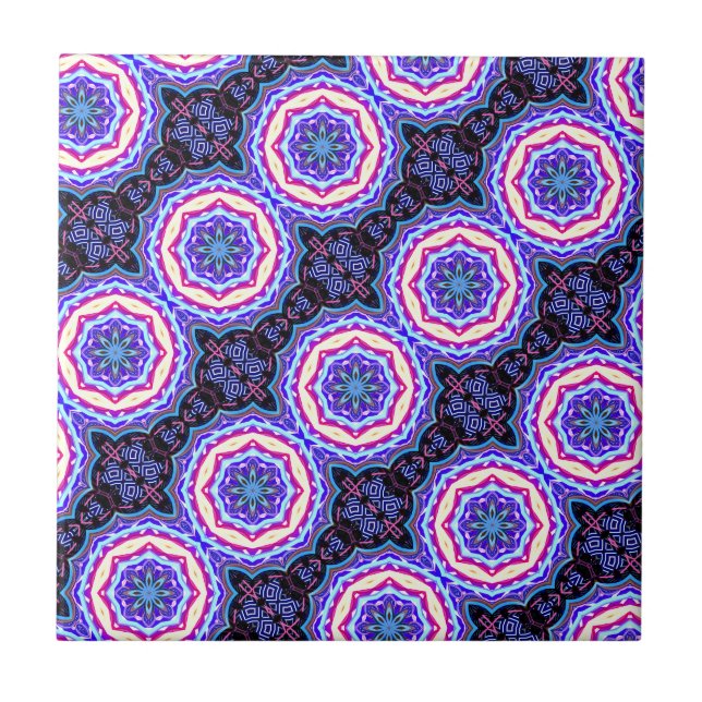 mandala circles pattern tile (Front)