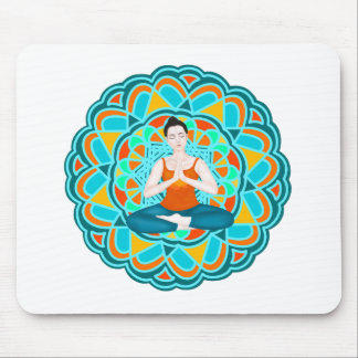 mandala citrus mouse mat