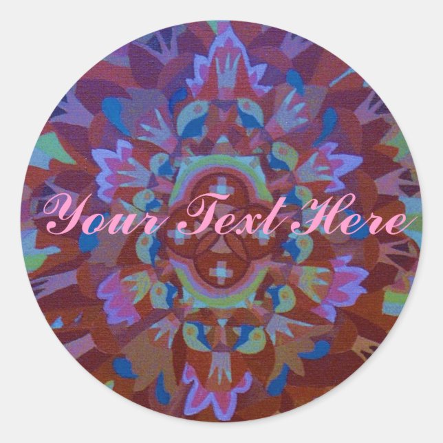 Mandala Classic Round Sticker (Front)