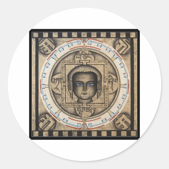 Mandala Classic Round Sticker (Front)