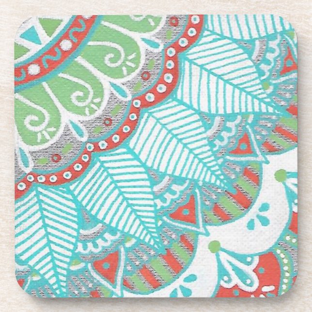 Mandala Coasters~Set of 6 Coaster (Front)