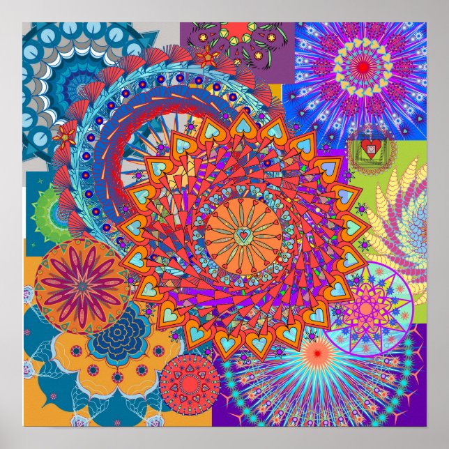 Mandala Collage Poster (Front)