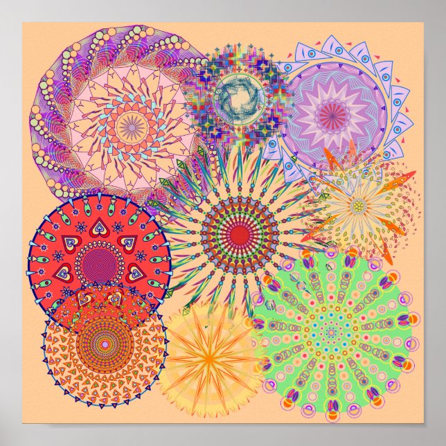 Mandala Collage Three Poster (Front)