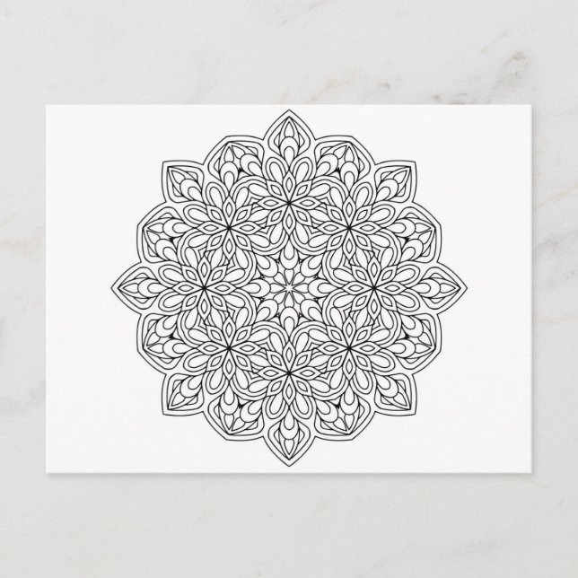 Mandala Color Card 2 (Front)