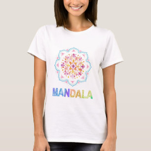 MANDALA COLORED LOTUS FLOWER T-Shirt