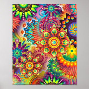 mandala colourful Poster