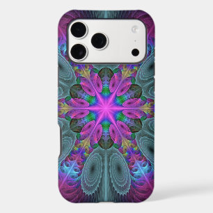 Mandala Colourful Spiritual Fractal Art With Pink