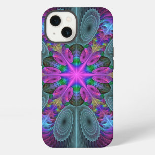 Mandala Colourful Spiritual Fractal Art With Pink iPhone 13 Case