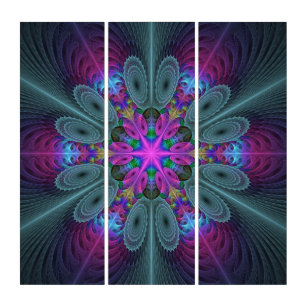 Mandala Colourful Striking Fractal Art Kaleidoscop