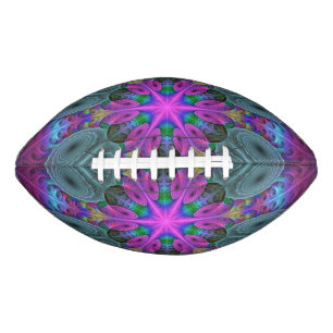 Mandala Colourful Striking Fractal Art Kaleidoscop American Football