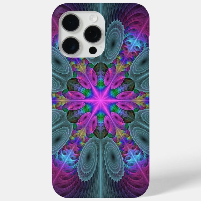 Mandala Colourful Striking Fractal Art Kaleidoscop Case-Mate iPhone Case (Back)