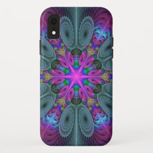 Mandala Colourful Striking Fractal Art Kaleidoscop iPhone XR Case