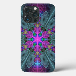 Mandala Colourful Striking Fractal Art Kaleidoscop iPhone 13 Pro Case