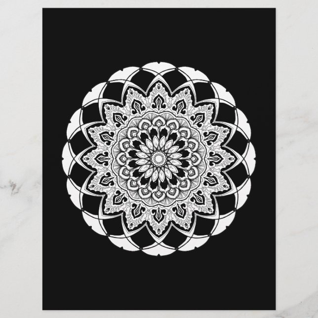 mandala colouring page (Front)